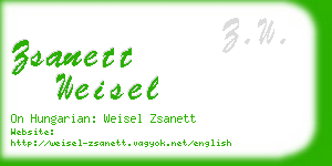 zsanett weisel business card